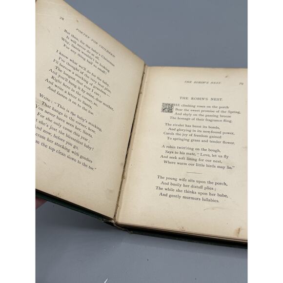 Antique 1880 Poetry for Children E.P. Dutton Illustrated Victorian Book - Picture 6 of 6